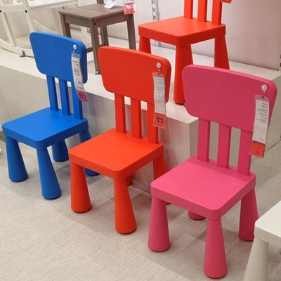 新品 宜家椅子兒童椅子塑料凳子家用加厚椅子四腳小椅子寶寶 促銷