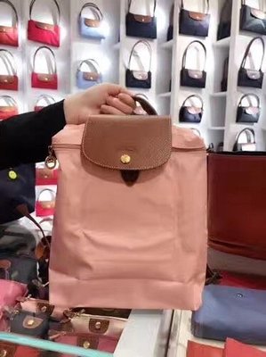 【全新正貨私家珍藏】Longchamp 2017年新粉色雙肩包1699款~新款~