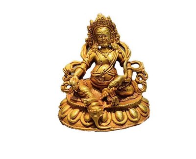 泰國佛牌佛像收藏閣尼泊爾紫銅鍍金黃財神佛像五姓財神白紅綠黑財神五路 