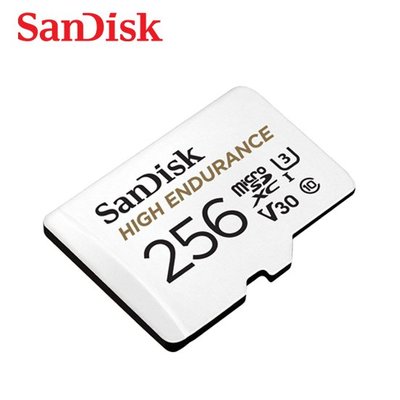 SanDisk HIGH ENDURANCE 行車記錄器 監視器專用記憶卡 256G (SD-SQQNR-256G)