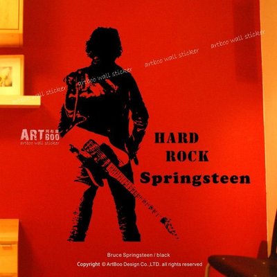 阿布屋壁貼》Bruce Springsteen-M‧布魯斯史普林斯汀/工人皇帝 美國搖滾歌手 HARD ROCK.