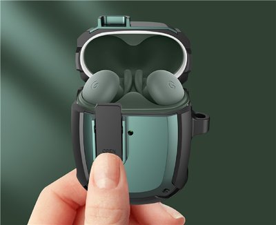 Google Pixel budsA buds2 卡扣 盔甲 雙色 藍芽耳機保護套 保護殼