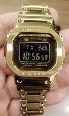 台灣公司貨 全新 CASIO G-SHOCK GMW-B5000GD-9JF 銀色 全金屬 不鏽鋼 電子錶