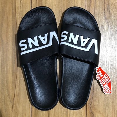 CHIEF’ VANS 美版 SLIDE-ON 黑色 拖鞋 大LOGO 21.5~25.5cm