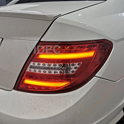 巨城汽車 HID BENZ 賓士 W204 2011年式新款LED 光柱尾燈 C300 C350 美規C63  新竹威德