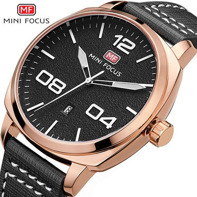 現貨男士手錶腕錶MINI FOCUS福克斯男錶合金錶石英手錶歐美速賣通簡約日歷MF0013G