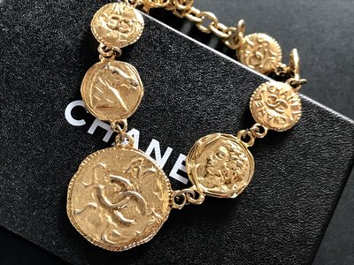Chanel 附原廠盒 Vintage 稀有老香珍藏款 金幣項鍊