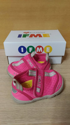女童日本IFME桃紅色兒童機能運動水涼鞋12公分