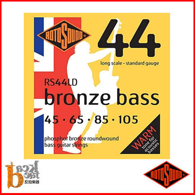 [反拍樂器] Rotosound 英國製 木Bass弦 4弦 RS44LD  45-105 木貝斯弦 免運費
