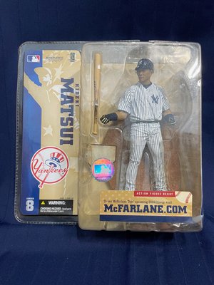 【全新未拆】McFarlane 麥法蘭 MLB 8代 紐約洋基隊主場條紋球衣 變體版 酷斯拉 松井秀喜公仔