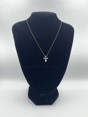 Tiffany &amp; Co. 十字架 鍊墜 項鍊 925純銀