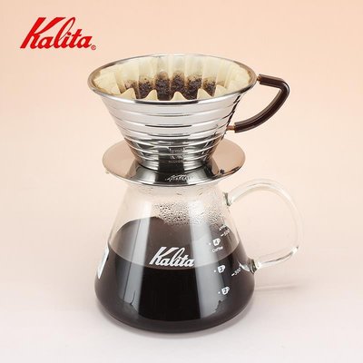 「呦呦精品屋」 日本KALITA 蛋糕濾杯手沖咖啡壺套裝居家用滴濾式分享壺咖啡過濾杯D6S3