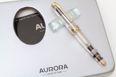 Aurora 88 黎明 示範筆 限量 888 鋼筆 18K 細字 活塞上墨 新品