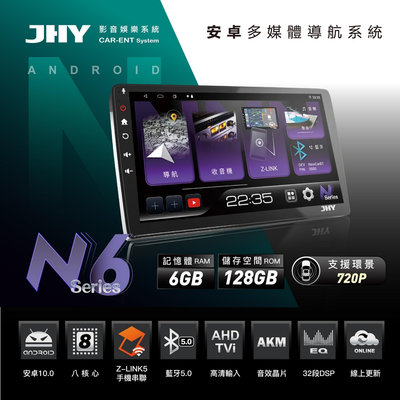 【小鳥的店】豐田 RAV4 5代 JHY N6 音響影音主機 安卓 10吋 高速8核心 6G+128G
