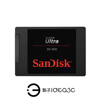 「點子3C」SanDisk Ultra 3D SSD 1TB 公司貨【全新品】SATA III介面 先進3D NAND技術 耐用的固態硬碟 CR109