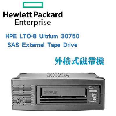 HPE StoreEver LTO-8 Ultrium 30750 External Tape Drive 外接式磁帶機