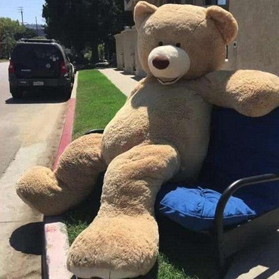 現貨 玩具美國大熊公仔大號2米抱抱熊毛絨玩具巨型泰迪熊貓可愛布娃娃女生可開發票