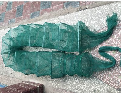 *金輝*加固型 5米 長城網 蜈蚣網 地籠 折疊漁網 蛇籠 陷阱 蝦 蟹 溪魚 休閒