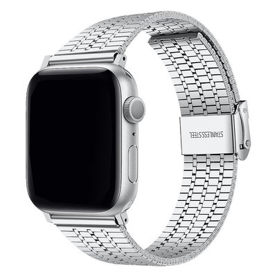 iwatch8表帶蘋果s8手表applewatch7新款ultra米蘭尼斯金屬魚鱗6代se5高級4透氣3夏季41mm45