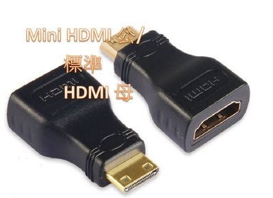 HDMI母 轉 MINI HDMI公 轉接頭 Mini HDMI轉 VGA轉換器1080P HDCP hdmi轉av