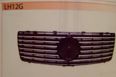 泰山美研社18081406 BENZ 賓士 W140 大水牛 黑框跑車大星水箱護罩