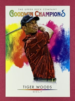 老虎伍茲直版特卡 2021 Upper Deck Goodwin Champions #120 Tiger Woods