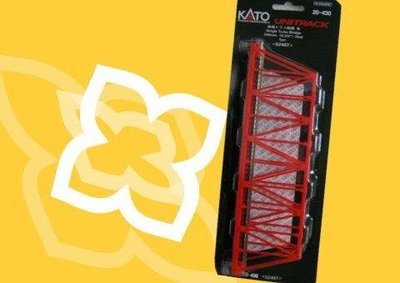 佳鈺精品-KATO--20-430 單線花鋼鐵橋（朱）