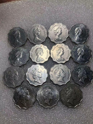 【二手】 香港伊麗莎白二元硬幣 1975年–1992年 全年份1826 錢幣 紙幣 硬幣【經典錢幣】