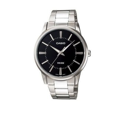 【金台鐘錶】CASIO 卡西歐 不鏽鋼錶帶 女錶 防水50米 (黑面) LTP-1303D-1A