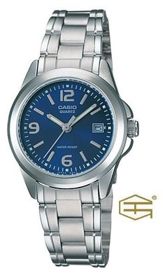 【天龜 】CASIO 時尚藍 經典 日期石英錶 LTP-1215A-2A