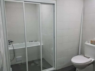 【工匠家居生活館 】 浴室拉門 一字三片 有框 強化玻璃 一字三門 淋浴拉門 ✿ 含到府安裝