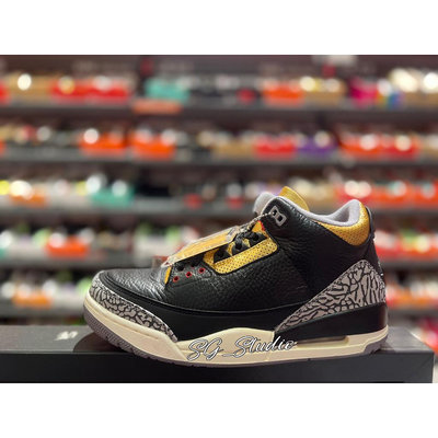 S.G WMNS NIKE AIR JORDAN 3 RETRO CK9246-067 黑金 爆裂 AJ3 皮革 男女