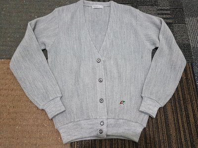 B (Arnold Palmer) 開衫外套   羊毛混紡 長袖針織衫  灰色  M