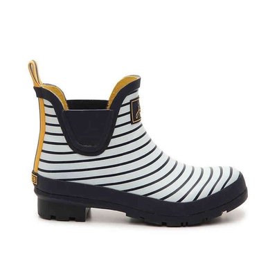 Miolla 英國品牌Joules 白底條紋/ 深藍底花朵條紋 短筒雨鞋/雨靴