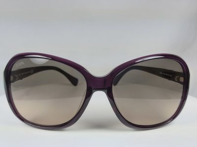 『逢甲眼鏡』TOD'S 太陽眼鏡 透明葡萄紫大方框  棕色鏡面 經典款【TO 28 81B】