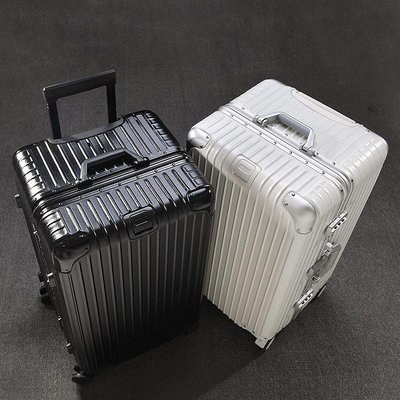 加厚鋁框拉桿箱萬向輪超大容量旅行箱出國托運工具箱32寸行李箱