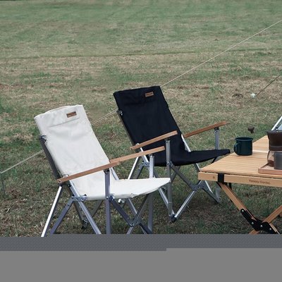 現貨熱銷-HOME SHOP-金典-夢花園戶外露營超輕折疊椅便攜式沙灘釣魚導演凳鋁合金靠背布椅子