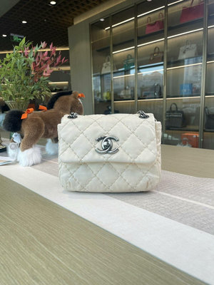 Chanel/香奈兒外縫郵差包 尺寸22×17  顏色也太奶