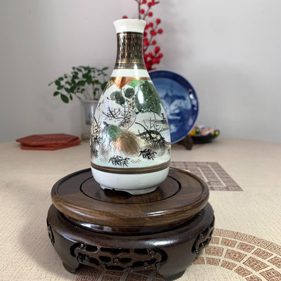 九谷燒 昭和時期 老九谷 德利 酒壺 花瓶，