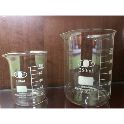 玻璃燒杯 低型燒杯 燒杯 高型燒杯 有柄燒杯 250ml實驗玻璃