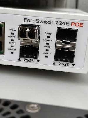 Fortinet FortiSwitch FS-224E 24 x GE RJ45 ports, 4 x GE SFP，POE SWITCH