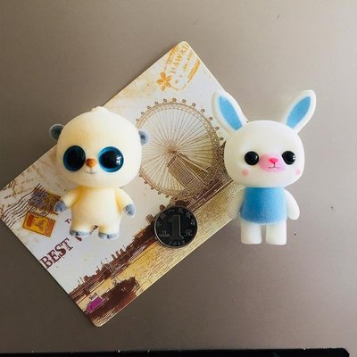 促銷 （滿兩件減50元）日本可愛植絨卡通公仔抖音冰箱貼磁貼萌寵動物磁鐵吸鐵石小禮物 可開發票