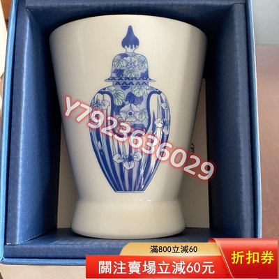 vintage深川製china blue系列 1900年巴里 擺件 古玩 雜項【華夏尋寶閣】42698