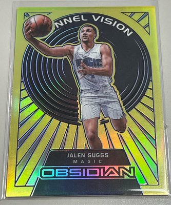 2021-22 Panini Obsidian Jalen Suggs 黑曜石RC球員卡 Tunnel Vision Electric Etch yellow