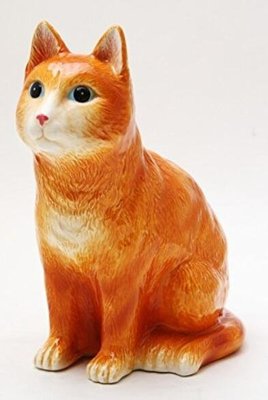 4089b  歐洲進口 限量品  可愛橘黃色貓咪喵喵存錢筒桶罐子櫥窗房間擺件裝飾品送禮禮物