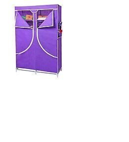 【熱賣精選】韓式簡易布衣櫃 加固型折疊便攜布衣櫥 雙人雙門衣服收納櫃 宜家 衣架