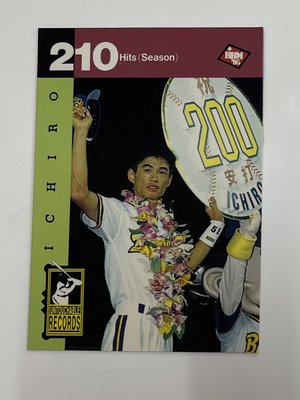 MLB/歐力士隊強打者 - 鈴木一朗 (95BBM, 歷代最高紀錄 - 年間210安打, NO.325)