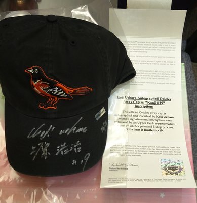 (記得小舖)美國職棒MLB 巴爾第摩金鶯隊 上原浩治 簽名球帽