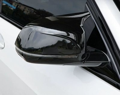 歐力車飾~寳馬 BMW 18-23年 G01 X3 後視鏡蓋 後視鏡殼 後視鏡罩 後視鏡保護蓋 牛角款 碳纖維紋 烤漆黑