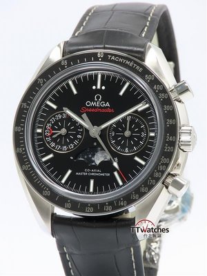 台北腕錶 Omega 歐米茄 Speedmaster Moonwatch 超霸 月相 計時碼錶 台灣保單  187171